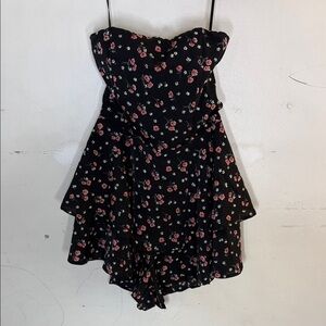 Luvalot Floral Strapless Romper Size 2 New!